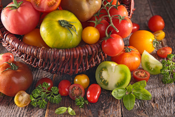 assorted various of tomato