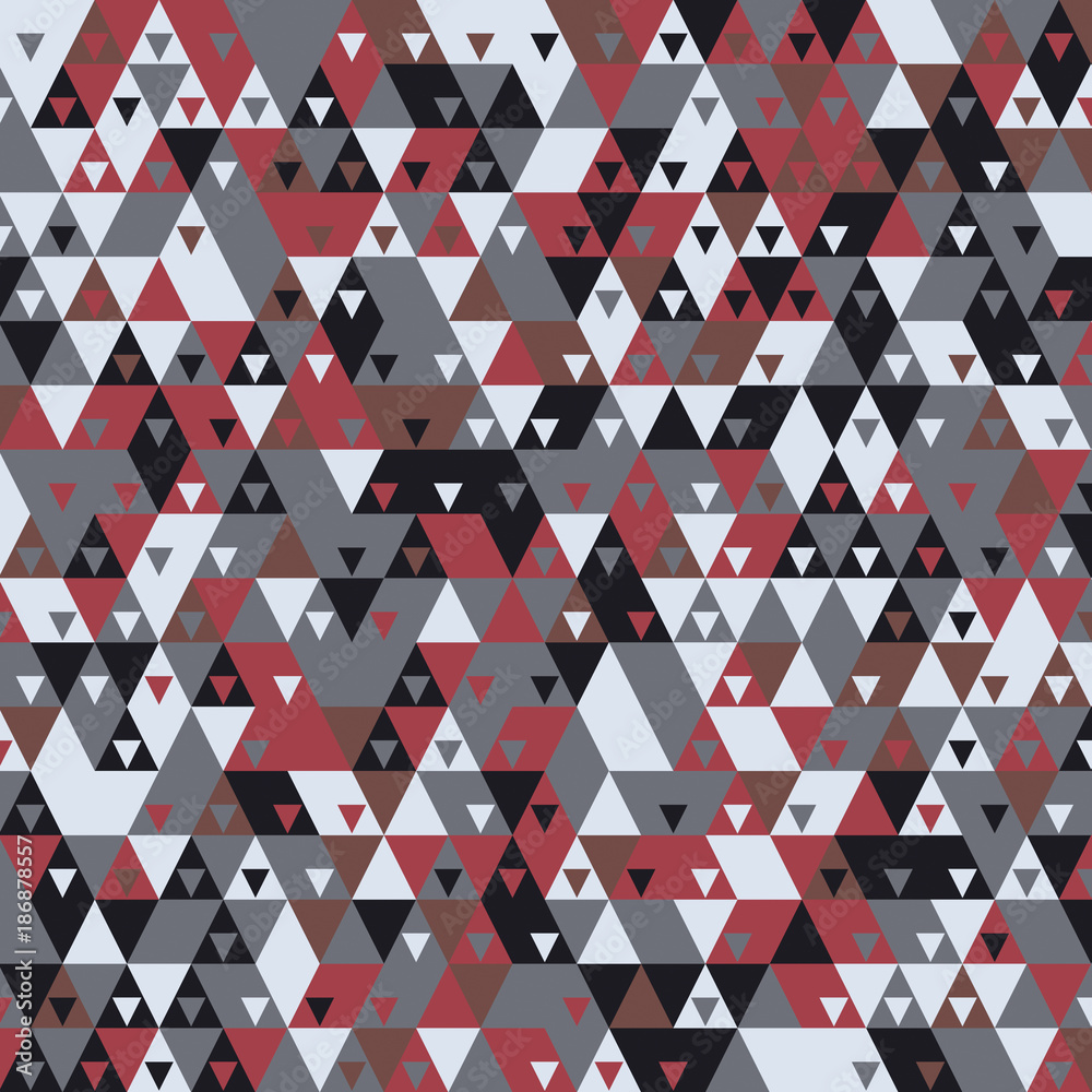 Poster Modern background with cool triangular shapes pattern 3d rendering