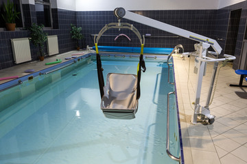 Hydrotherapy pool at the rehabilitation center for the disabled in Wisla, Poland