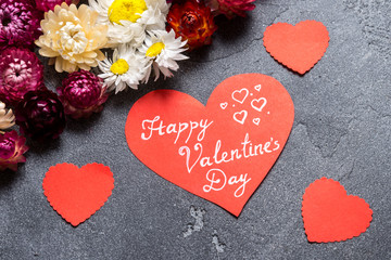 Naklejka na ściany i meble Happy Valentines day, greeting card