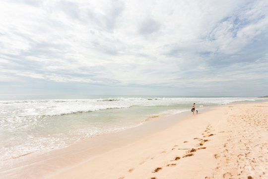 Sri Lanka - Ahungalla - Out for a calming beach walk