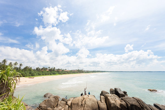 Sri Lanka - Ahungalla - Where natives relax while fishing