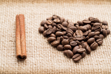 Coffee beans for background