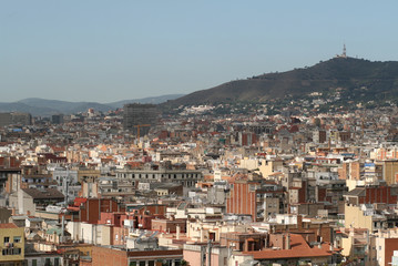 Fototapeta na wymiar City view, Barcelona