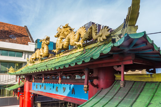 Entrance of Chinatown called Kya Kya in  Surabaya