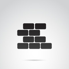 Brick, build vector icon.