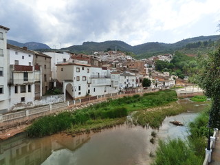 Fototapeta na wymiar La Puerta de Segura, pueblo de Jaén, en Andalucía (España) perteneciente a la comarca de la Sierra de Segura