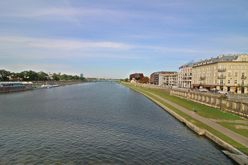 Obraz premium Vista de Podgórze, Cracovia, Polonia
