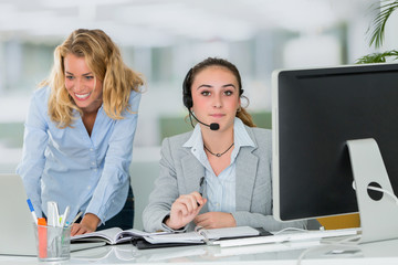 Fototapeta premium collegues working together