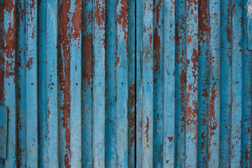 Dirty texture background of blue wooden boards