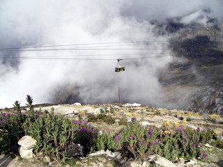 teleferico merida venezuela en el pico espejo