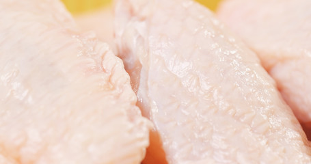 Fototapeta premium Raw chicken wing