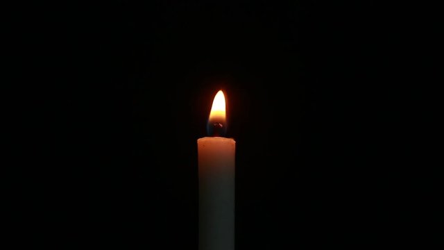 candle light and smoke