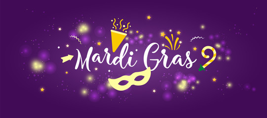 Carnival Mardi Gras Concept Banner