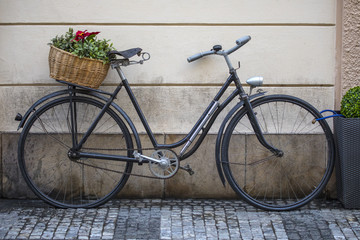 Fototapeta na wymiar Bicycle in Prague
