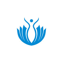 Fototapeta premium Lotus fitness logo