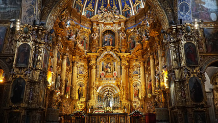 Interior Of The Church Of San Francisco, Quito, Ecuador