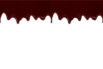 Seamless dripping chocolate border