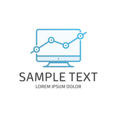 Growth logo template.