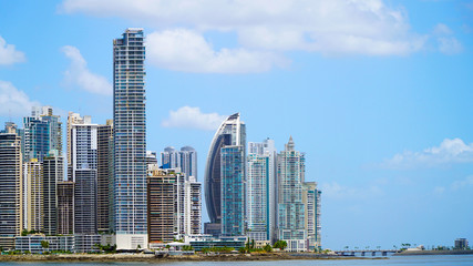 Fototapeta na wymiar Panama City With Skyscrapers