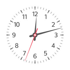 Clock face vector.