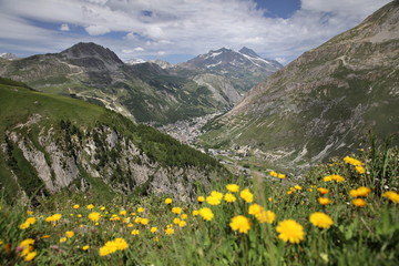 Fototapeta na wymiar Val-d'Isère