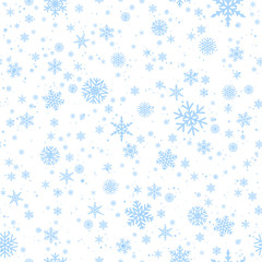 Snowflakes background vector.