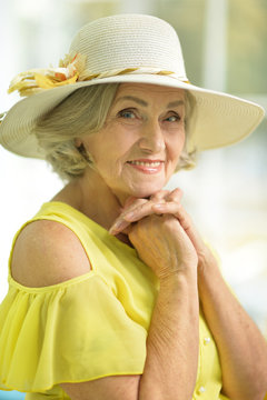 beautiful senior woman