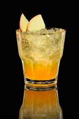 Apple and orange ice drink