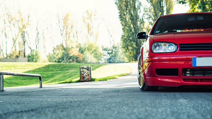 Auto im Skatepark