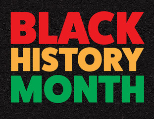 Black History Month Red Gold Green
