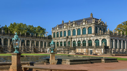 Fototapeta na wymiar Palace Zwinger in Dresden,Saxony,Germany
