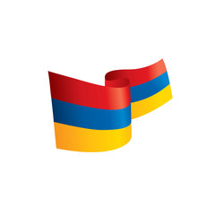 Armenia flag, vector illustration