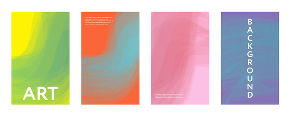 Abstract color covers set.