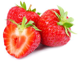 Strawberry isolated on white background. Clipping Path