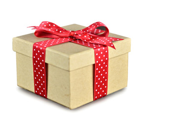 Gift box isolated on white background