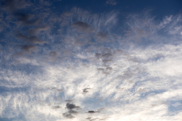 Evening sky in a beautiful light    