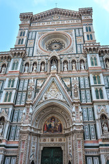 Florence Cathedral facade, Tuscany, Italy