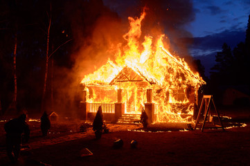 The house is on fire - Powered by Adobe