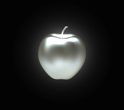 3d render of glowing apple
