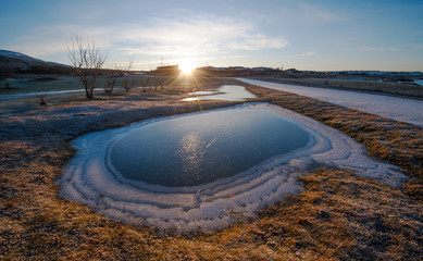 Naklejka premium ice park in Iceland