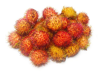 Fototapeta premium Rambutan is a fruit with sweet red shell