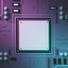 Circuit background with a processor