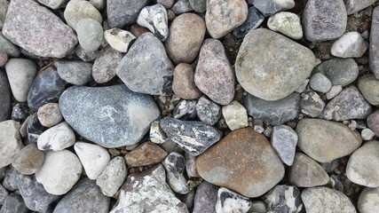 Pebbles on the beach 