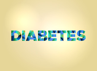 Diabetes Concept Colorful Word Art