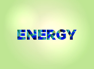 Energy Concept Colorful Word Art