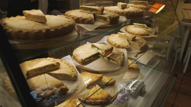 Freshly baked pie. delicious pastries