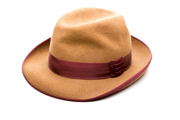 Brown Fedora Felt hat