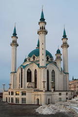 Kul Sharif (Qolsherif, Kol Sharif, Qol Sharif) Mosque in Kazan Kremlin. Main Jama Masjid in Republic of Tatarstan.
