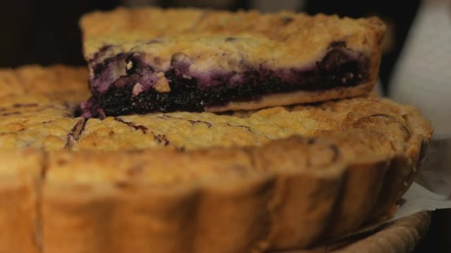 Freshly baked pie. delicious pastries